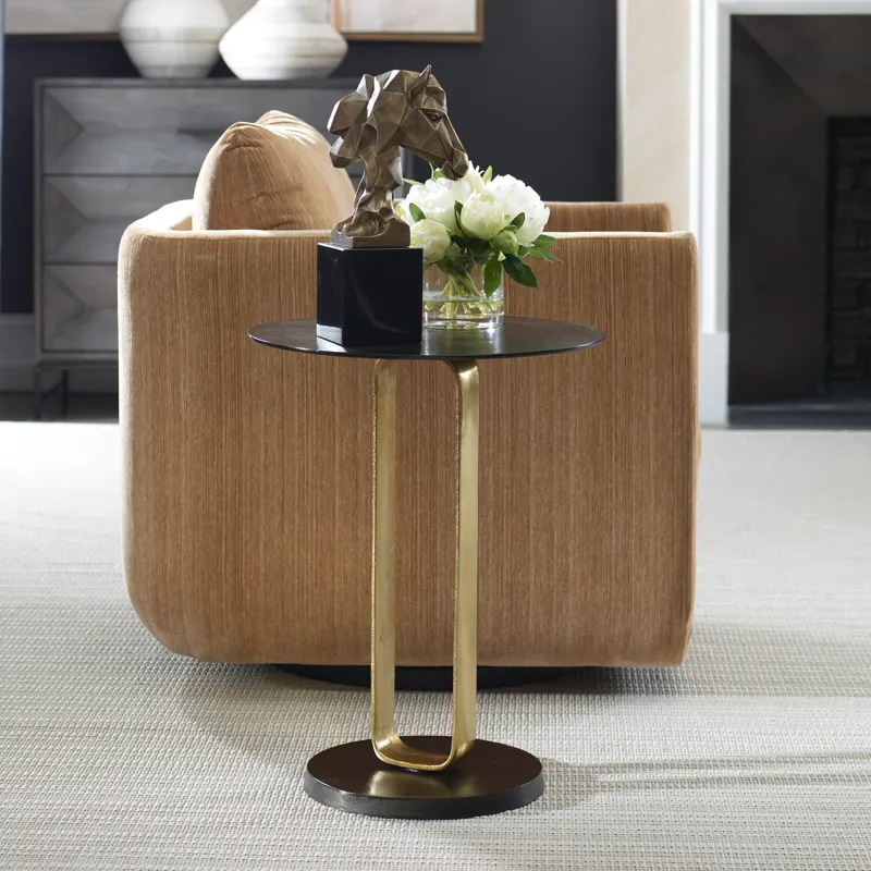 Aperture Brass Accent Table