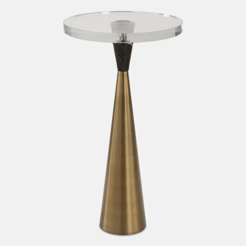 Holton Tapered Brass Accent Table