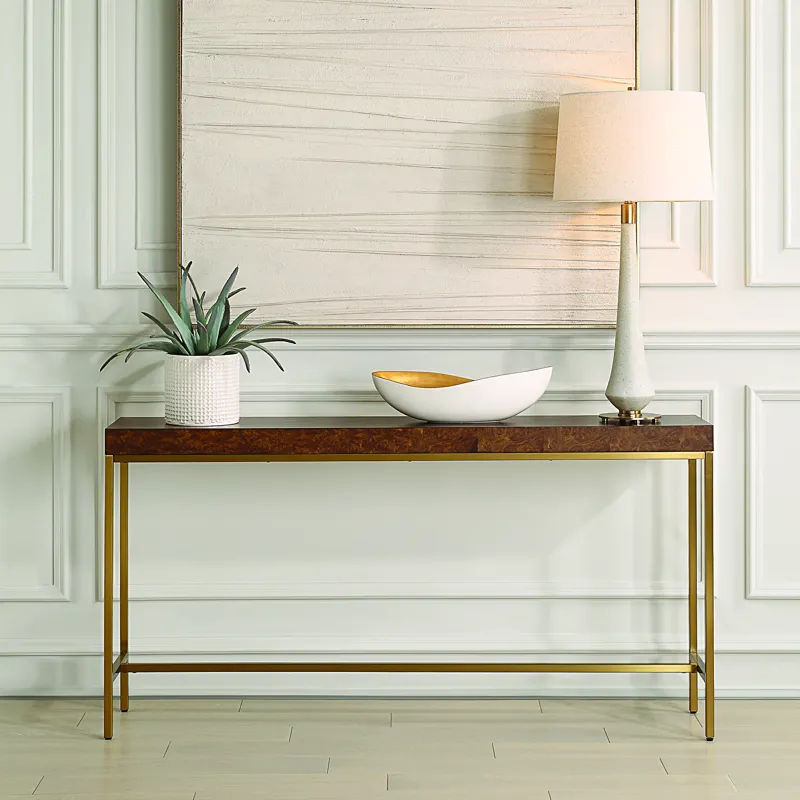 Moran Burl Console Table
