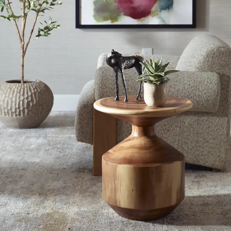 Lynx Hourglass Accent Table