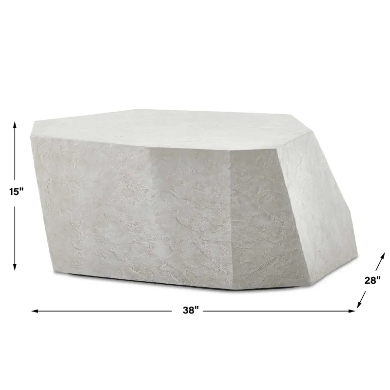 Parra Limestone Outdoor Coffee Table