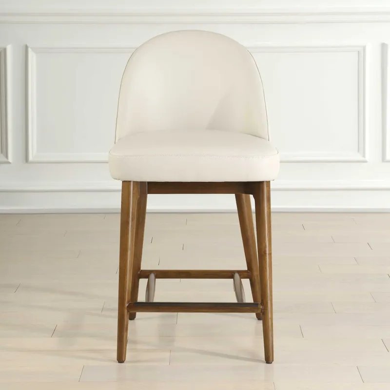 Stitches Leather Counter Stool