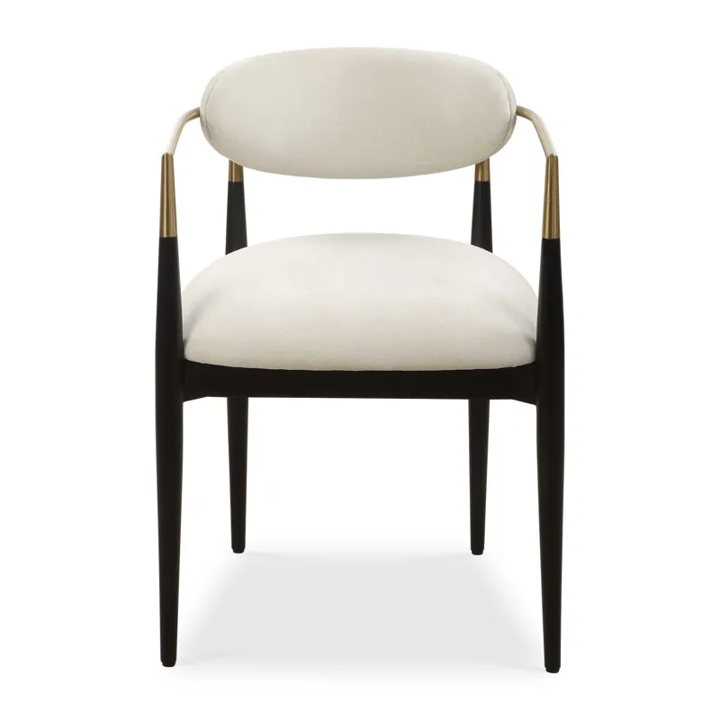 Moxie White Dining Arm Chair