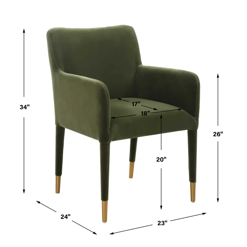 Conifer Moss Dining Arm Chair