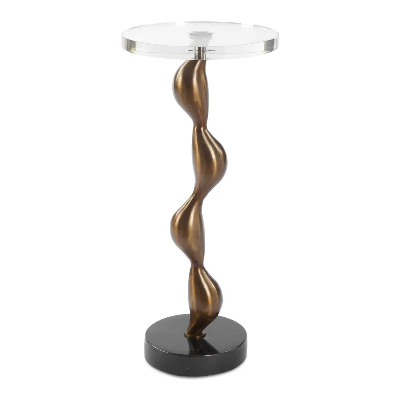 Remolino Bronze Drink Table