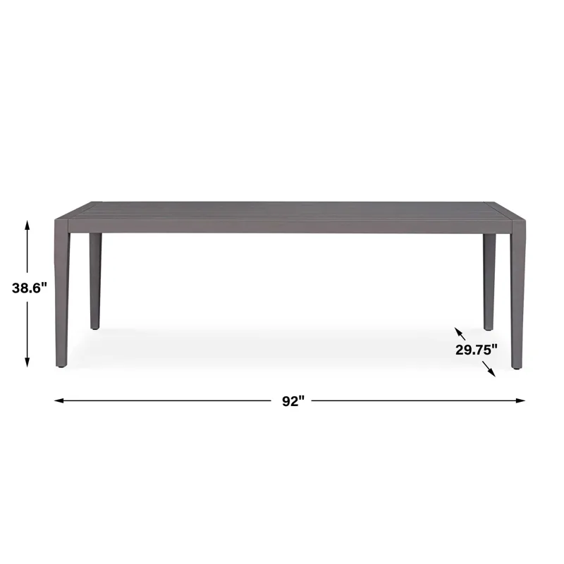 Polanco Outdoor Aluminum Dining Table