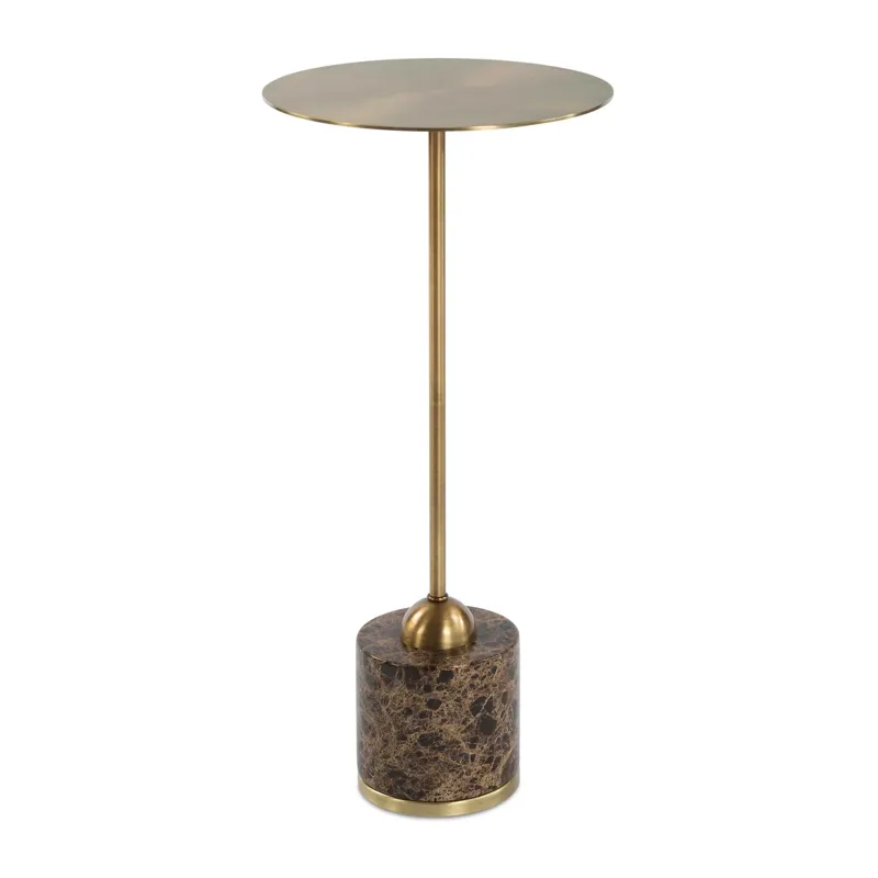 Verlin Brass Drink Table