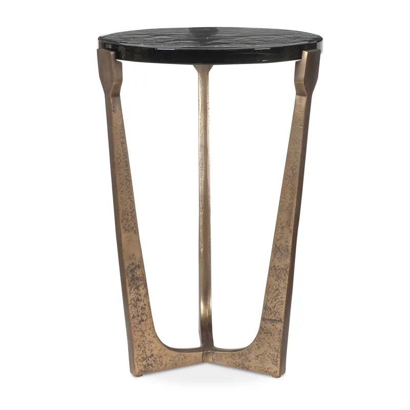 Bohdi Outdoor Brass Accent Table