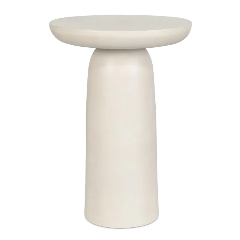 Joppa White Outdoor Accent Table