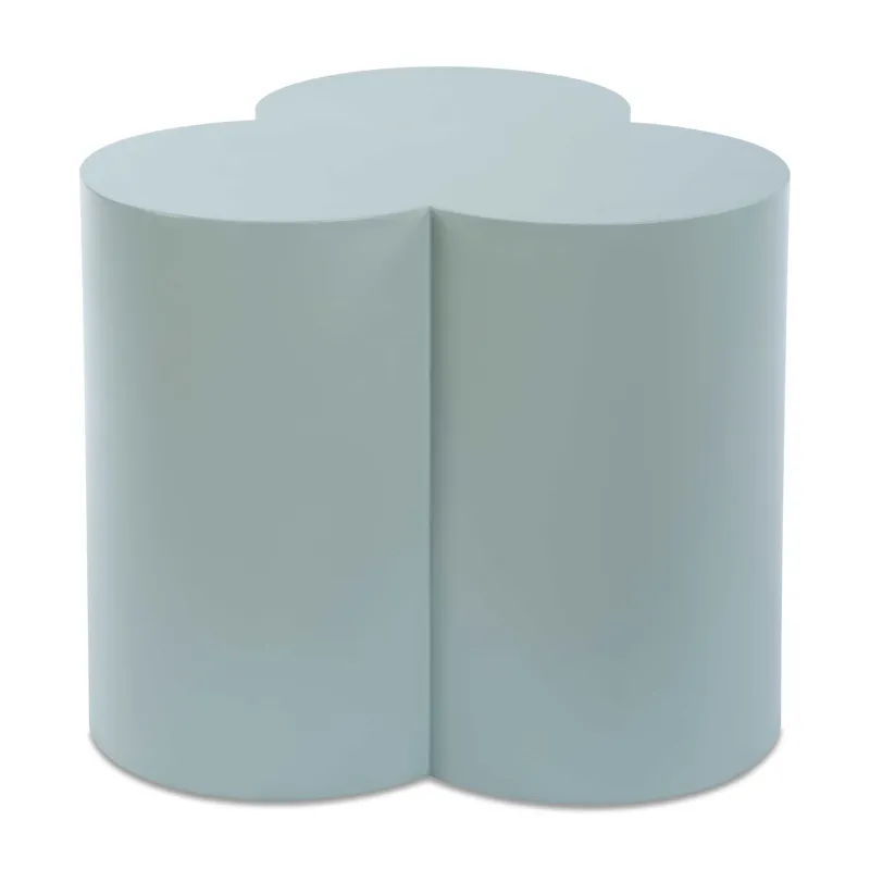 Beven Outdoor Light Blue Accent Table
