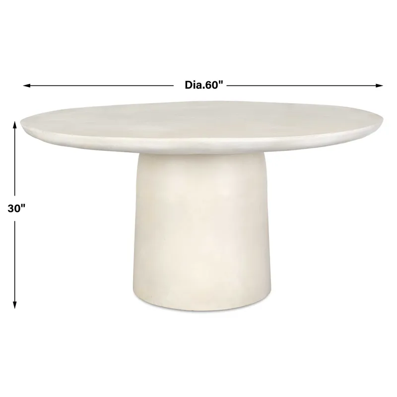 Madrone Warm White Outdoor Dining Table