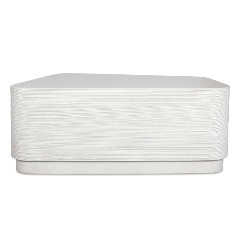 Saltwater White Concrete Coffee Table