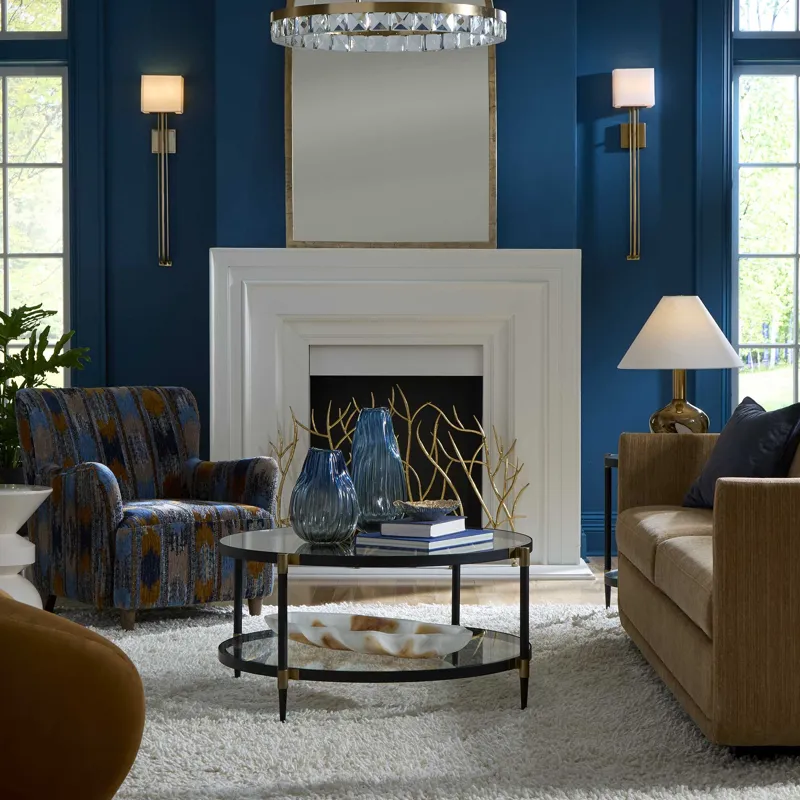 Lainey Upholstered Ikat Armchair