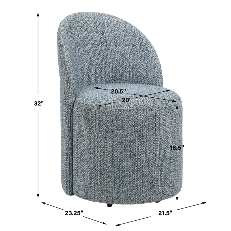 Roll With It Denim Dining Chair
