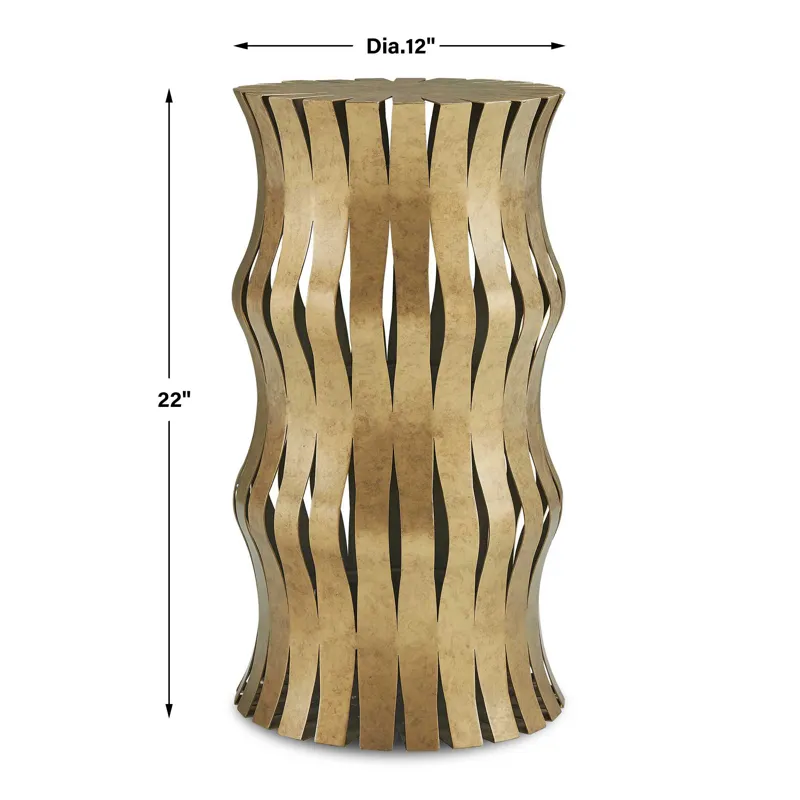 Arida Aged Gold Accent Table