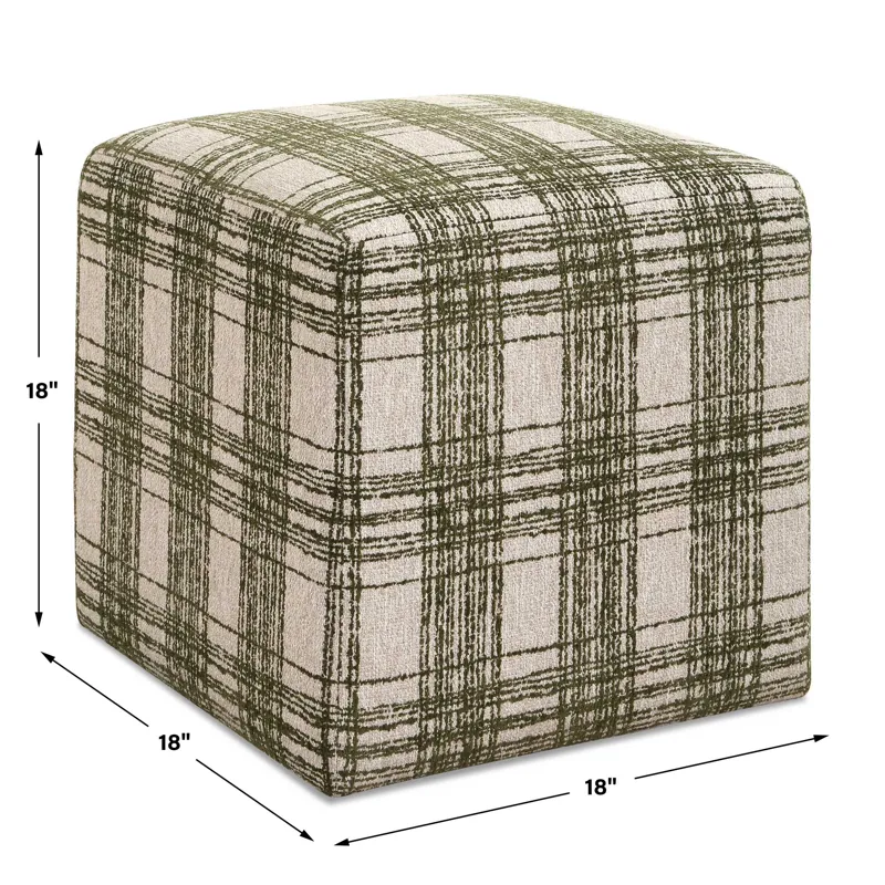 Joie Ireland Plaid Ottoman