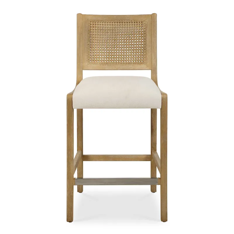 Interweave Coastal Rattan Counter Stool