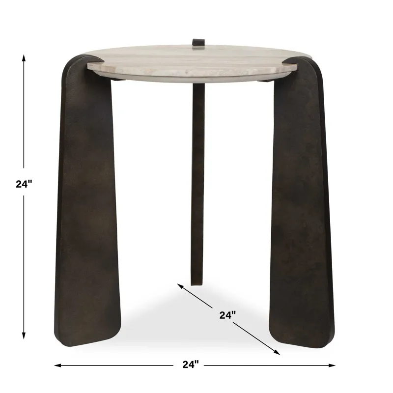 Talud Modern Marble Side Table