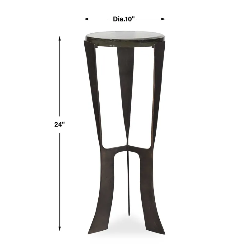 Renaud Dark Bronze Drink Table