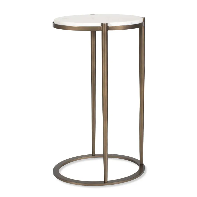 Mercier Round Marble Accent Table