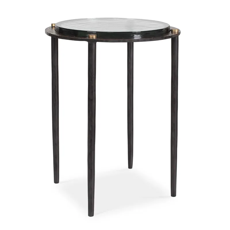 Kennington Round Glass Accent Table