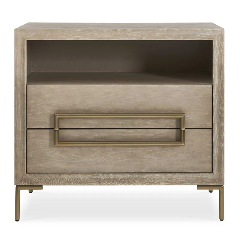 Alessia Modern Light Oak Side Table