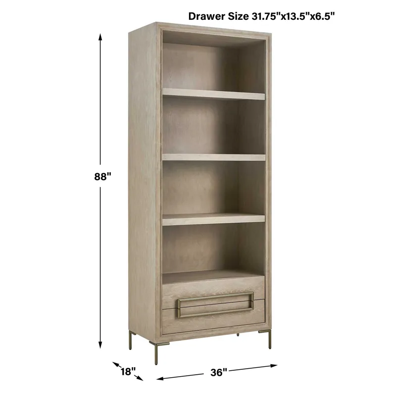 Alessia Light Oak Etagere