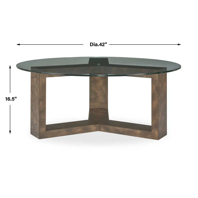 Ignis Round Glass Coffee Table