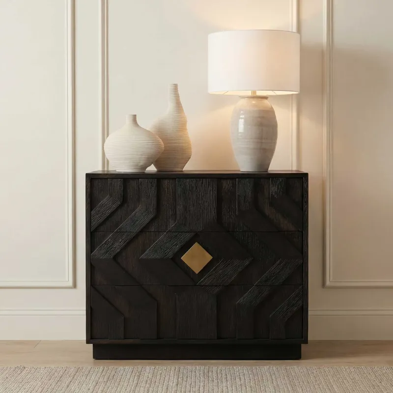 Faulkner 3 Drawer Modern Chest