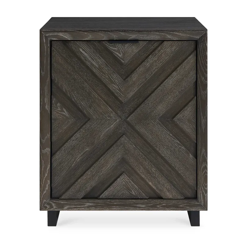 Barrett Dark Charcoal Oak Cabinet