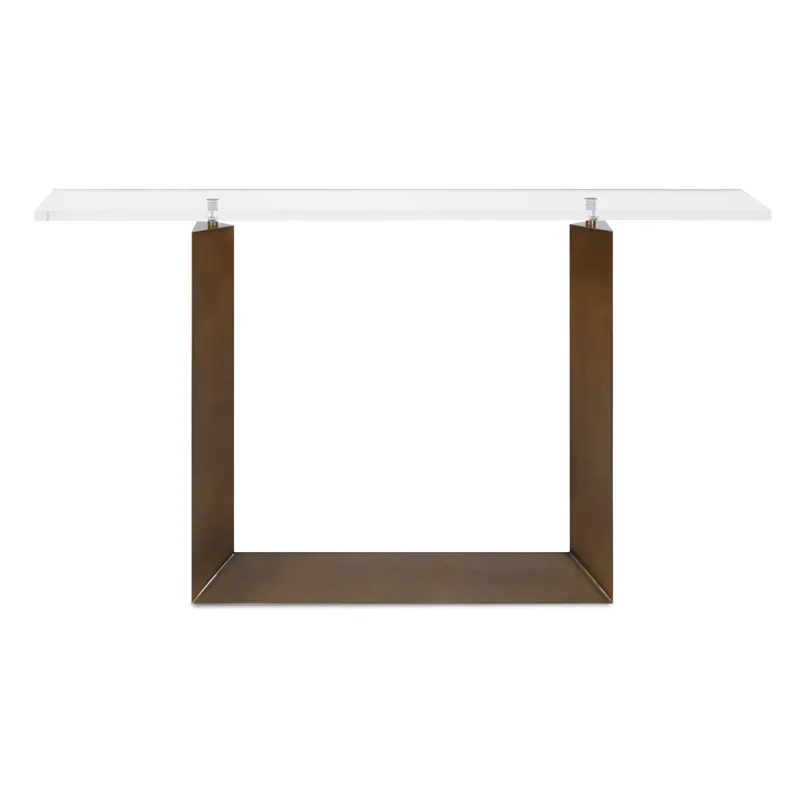 McElroy Modern Bronze Console Table