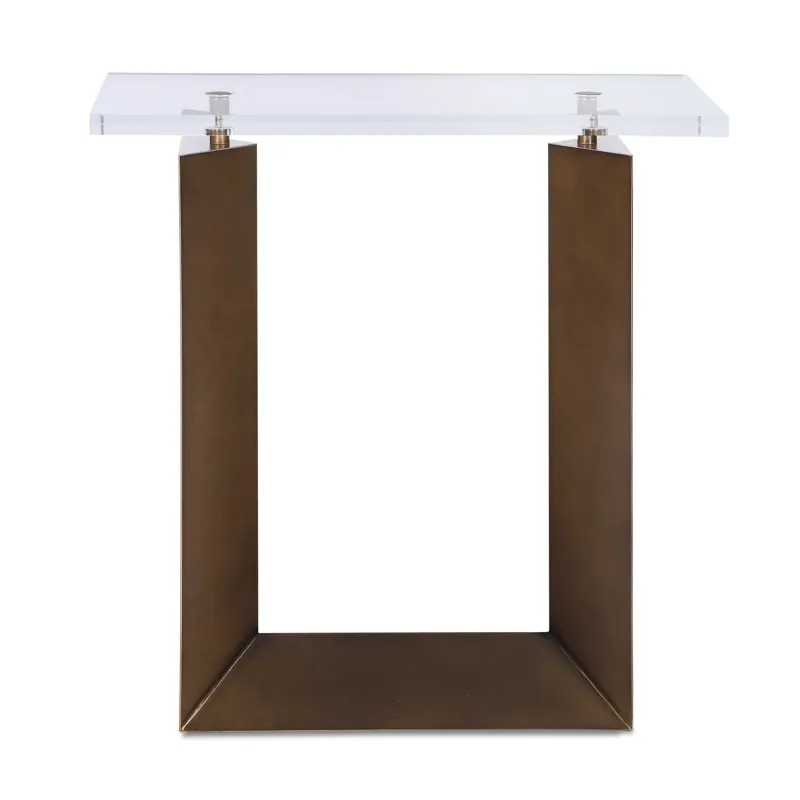 McElroy Modern Bronze Side Table