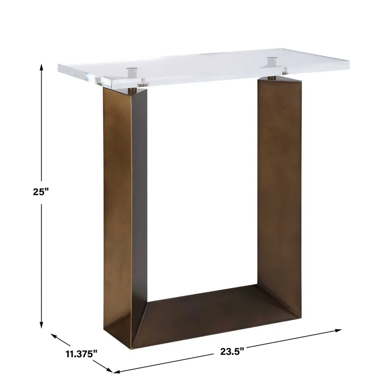 McElroy Modern Bronze Side Table