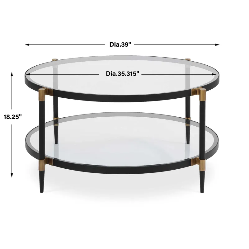 Chadid Round Glass Coffee Table