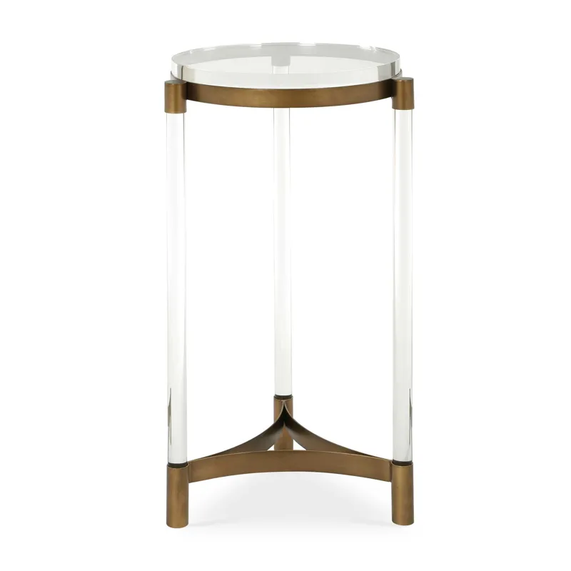 Pereira Round Acrylic Accent Table