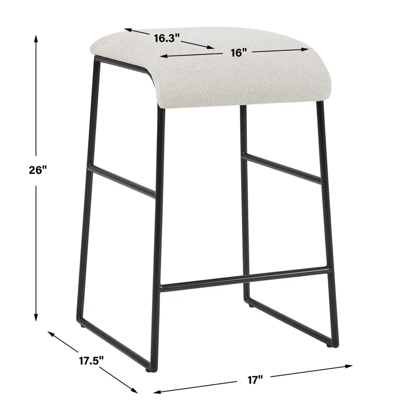 Arcane Ecru Counter Stool