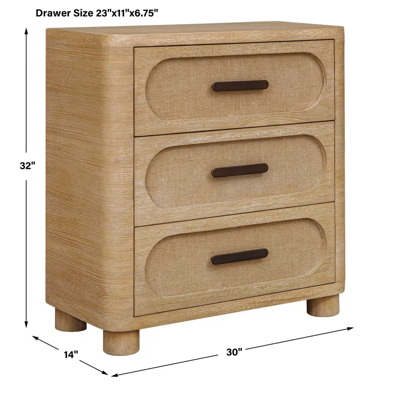 Scottie Natural Oak 3 Drawer Chest