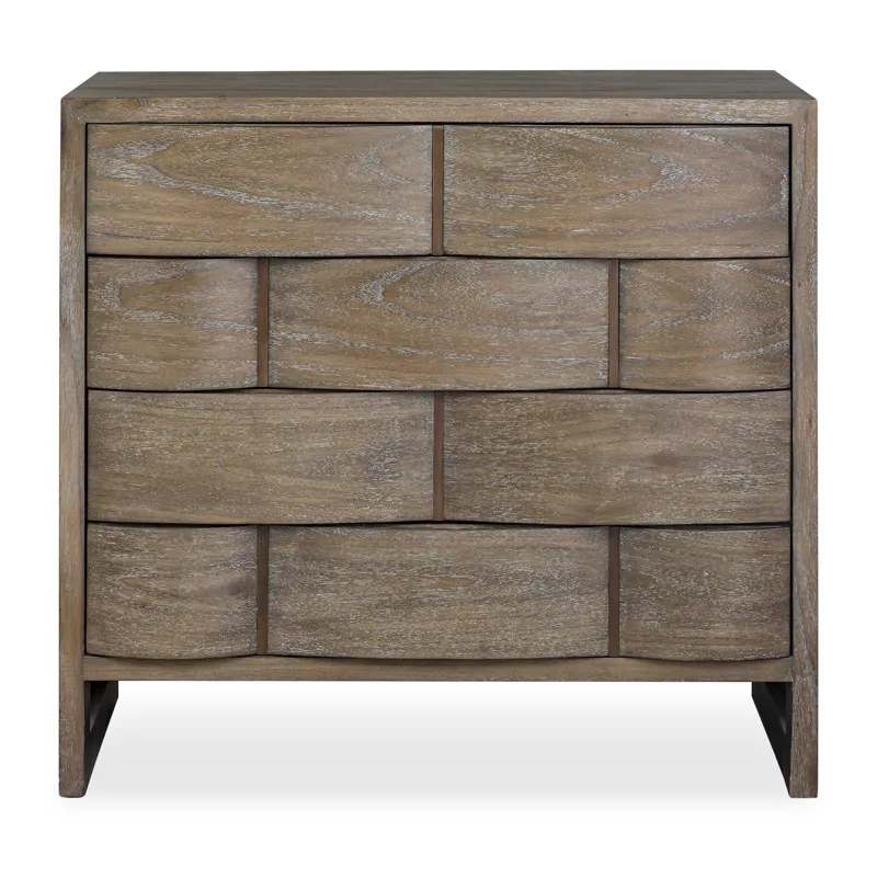 Lydon 4 Drawer Brown Finish Chest