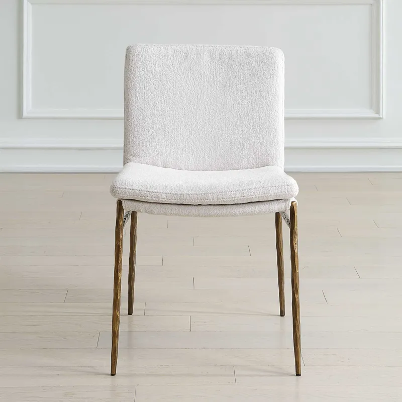 Ascend Textured White Dining Chair