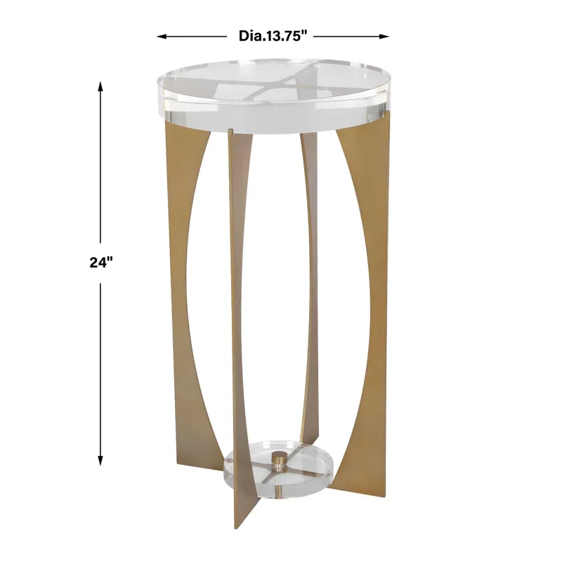 Kolkata Brass Accent Table