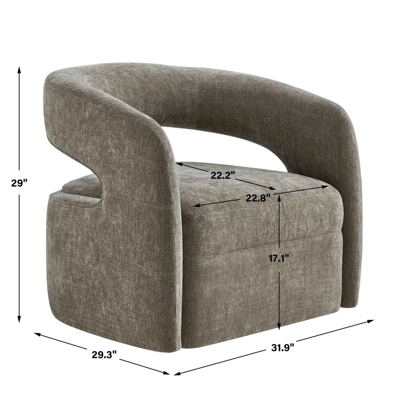 Breis Swivel Barrel Chair