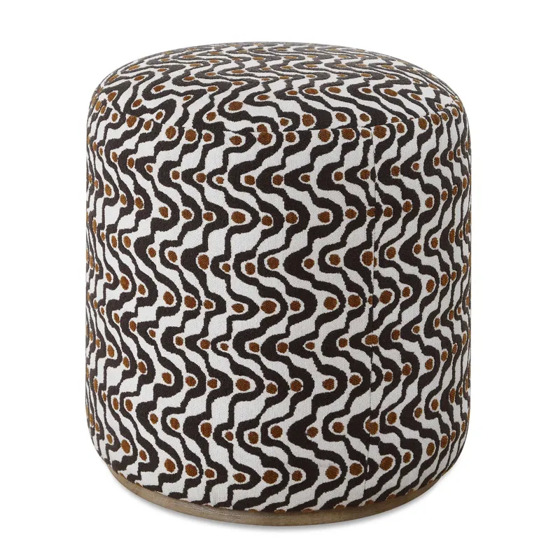 Cas Plush Espresso Ottoman