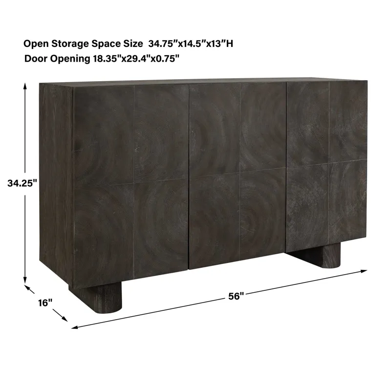 Phineas 3 Door Modern Cabinet