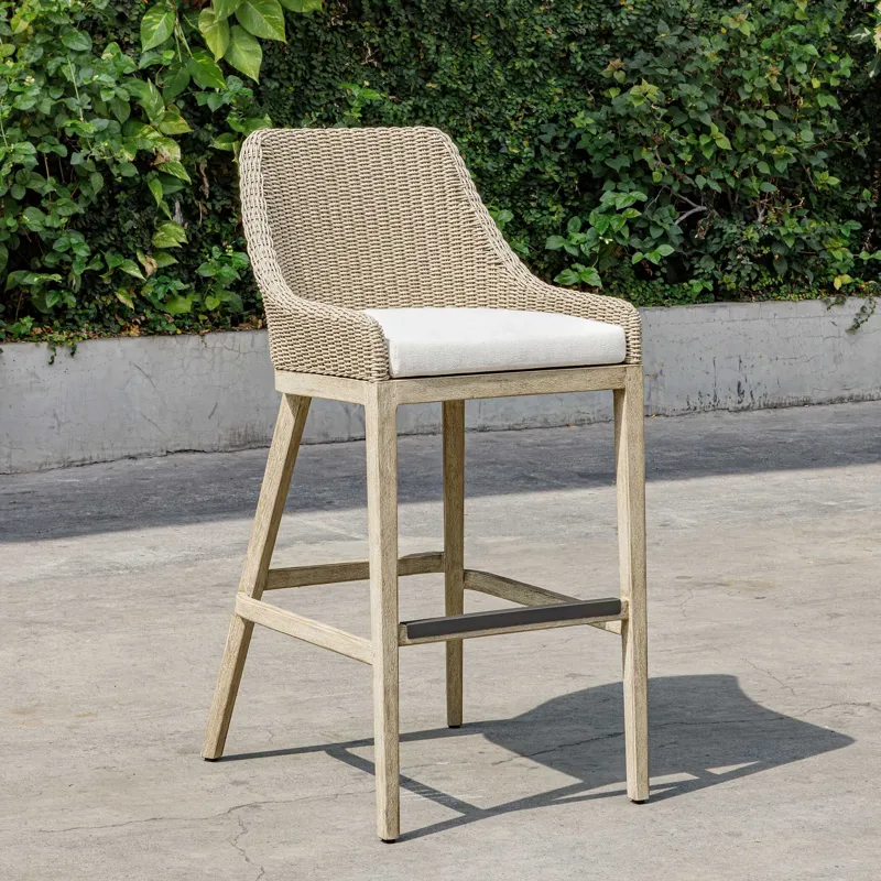 Paloma Outdoor Wicker Bar Stool