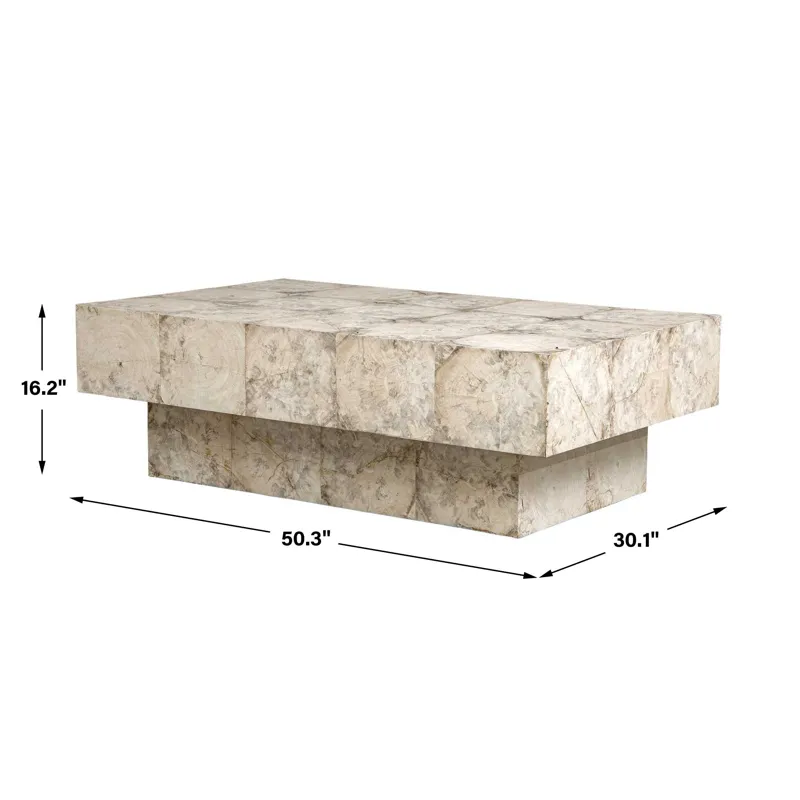 Kotoa Bleached White Coffee Table