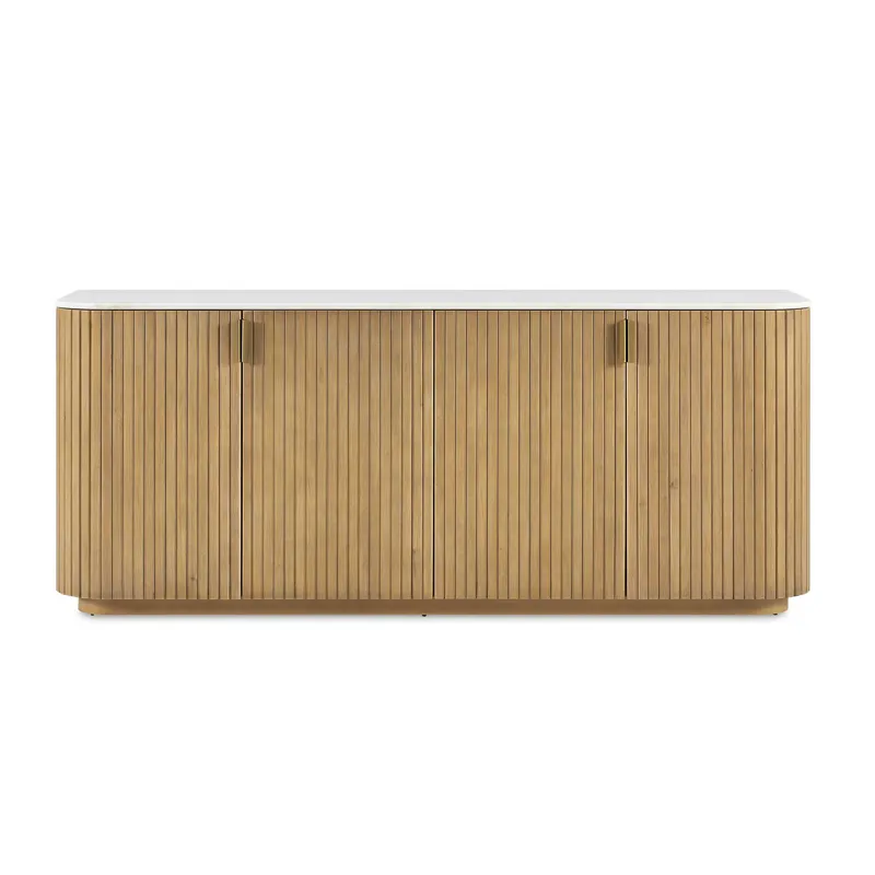 Arik 4 Door Walnut Cabinet
