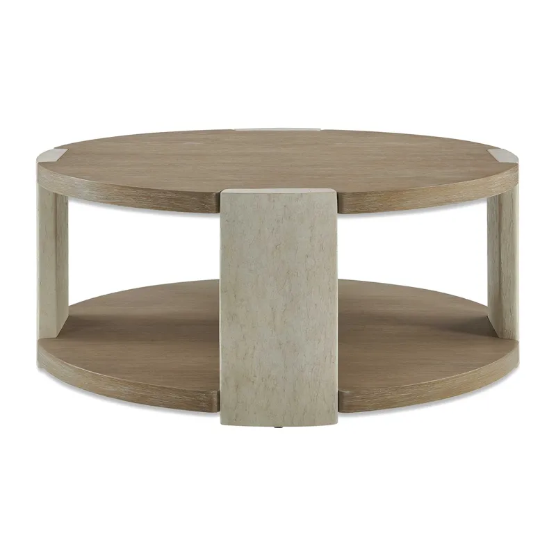 Maulet Round Oak Coffee Table