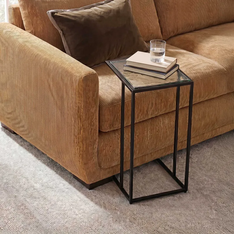 Mateo Glass Top Accent Table