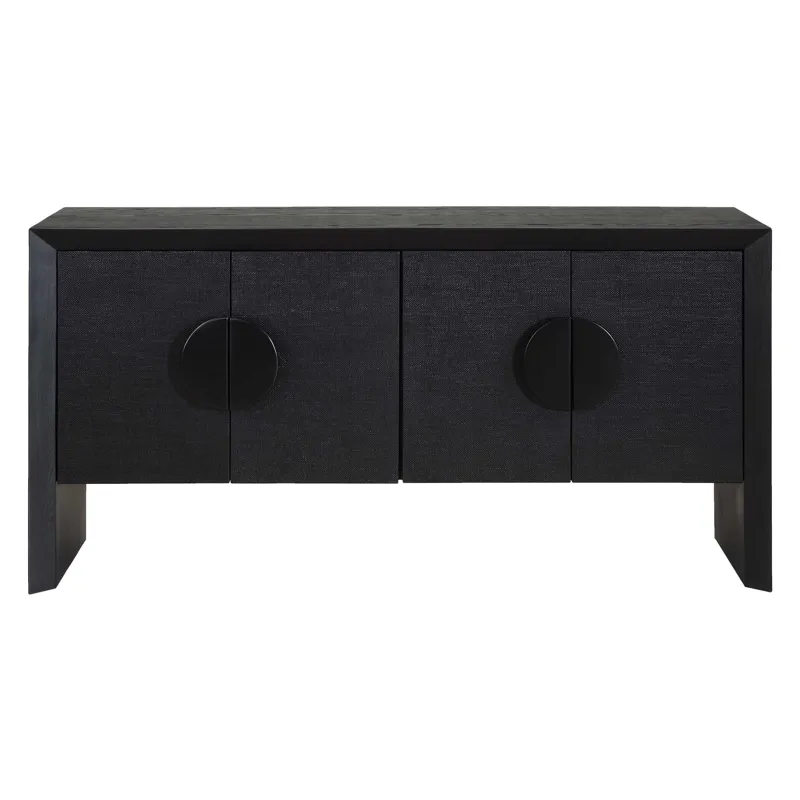 Williams Black 4 Door Cabinet