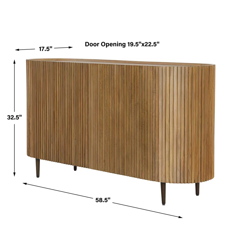 Reese Pleated 2 Door Cabinet
